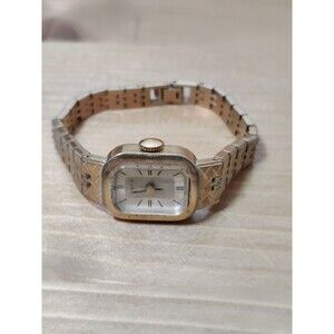 VTG Timex Women's Wrist Watch Slim Base Metal Bezel Stainless Back Winds Works